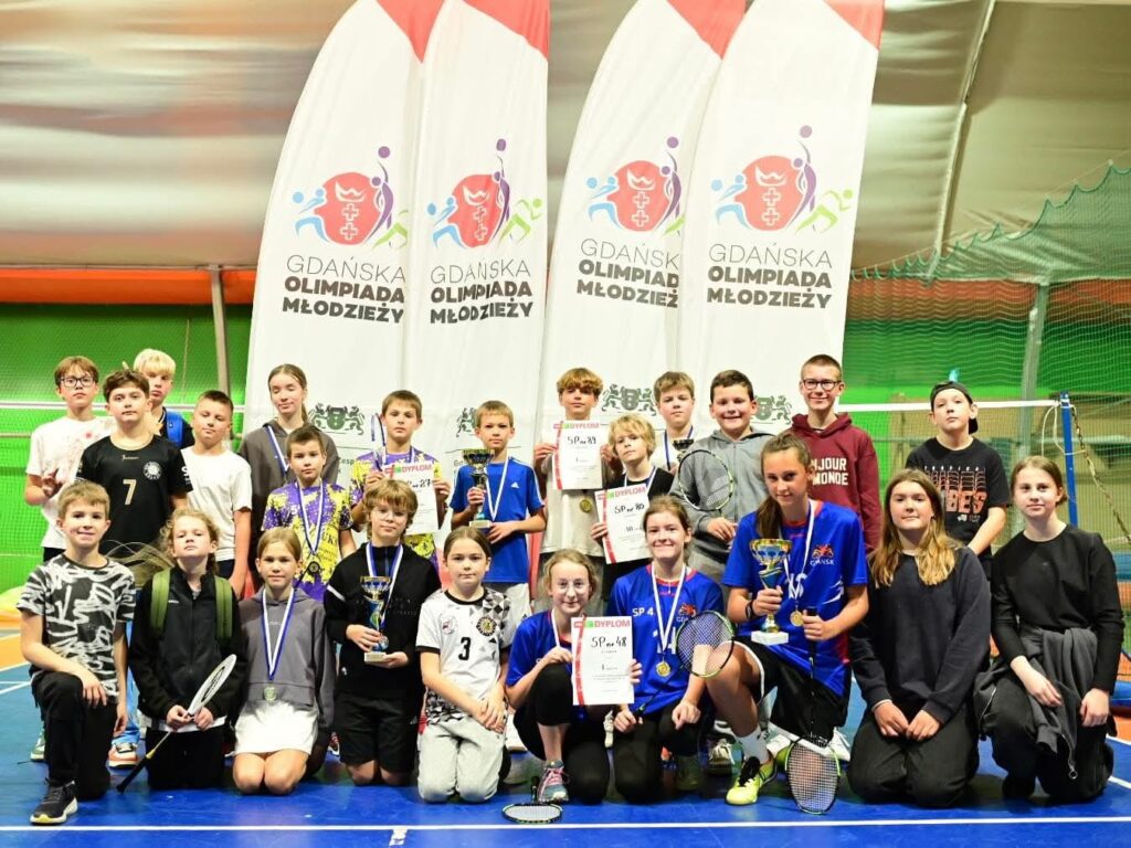 Dzieci Badminton Gdańsk drużyna